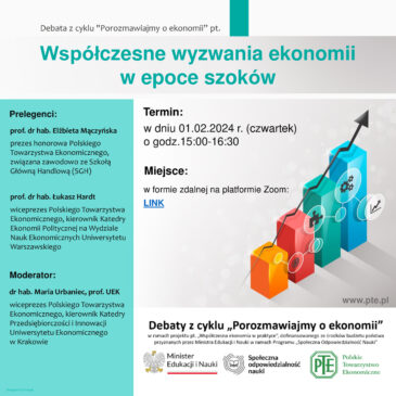 Pierwsza debata z cyklu „Porozmawiajmy o ekonomii”